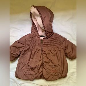 Calvin Klein girls 12 m mauve coat